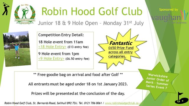 RHGC Junior Open 2023